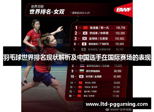 羽毛球世界排名现状解析及中国选手在国际赛场的表现